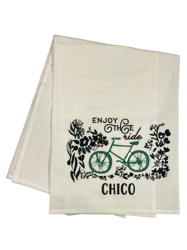 Floursack Printed Dishtowel Enjoy The Ride Chico    