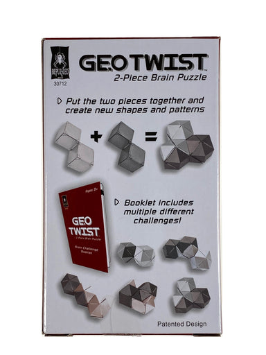 Geo Twist 2 Piece Brain Puzzle    