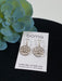 Boma Earring Open Circle With Lotus And Mother Of Pearl Inset    