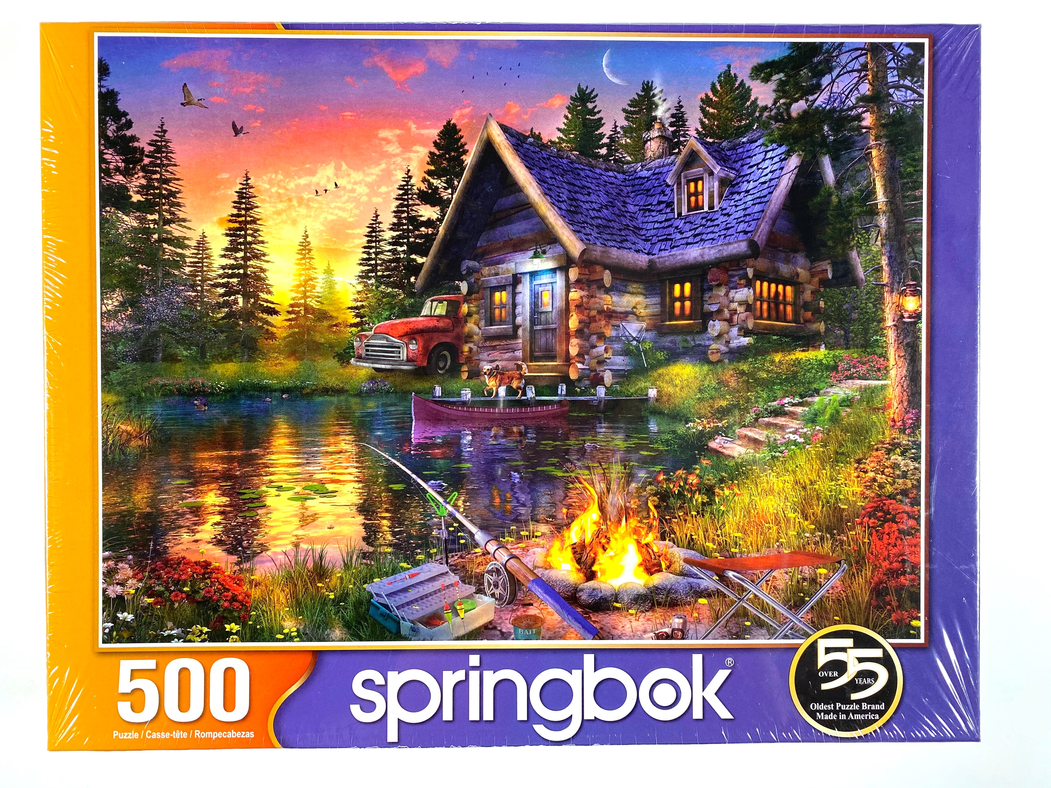Sun Kissed Cabin 500 piece puzzle