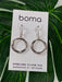 Boma Sterling Silver Earring Simple Circle    