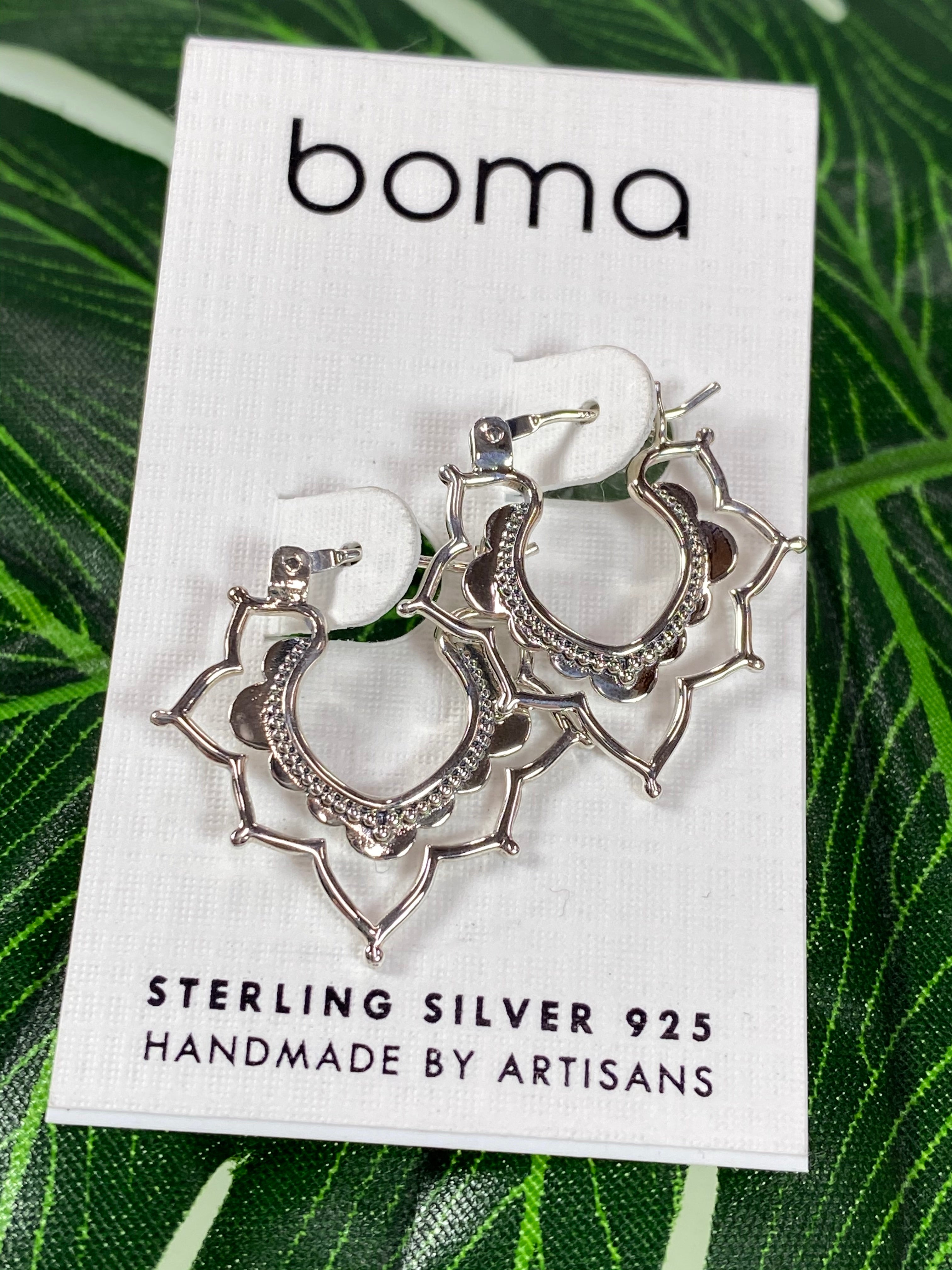 Boma Sterling Silver Bohemian Hoop    