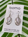 Boma Sterling Silver Earrings Mother Of Pearl Mosaic Oval