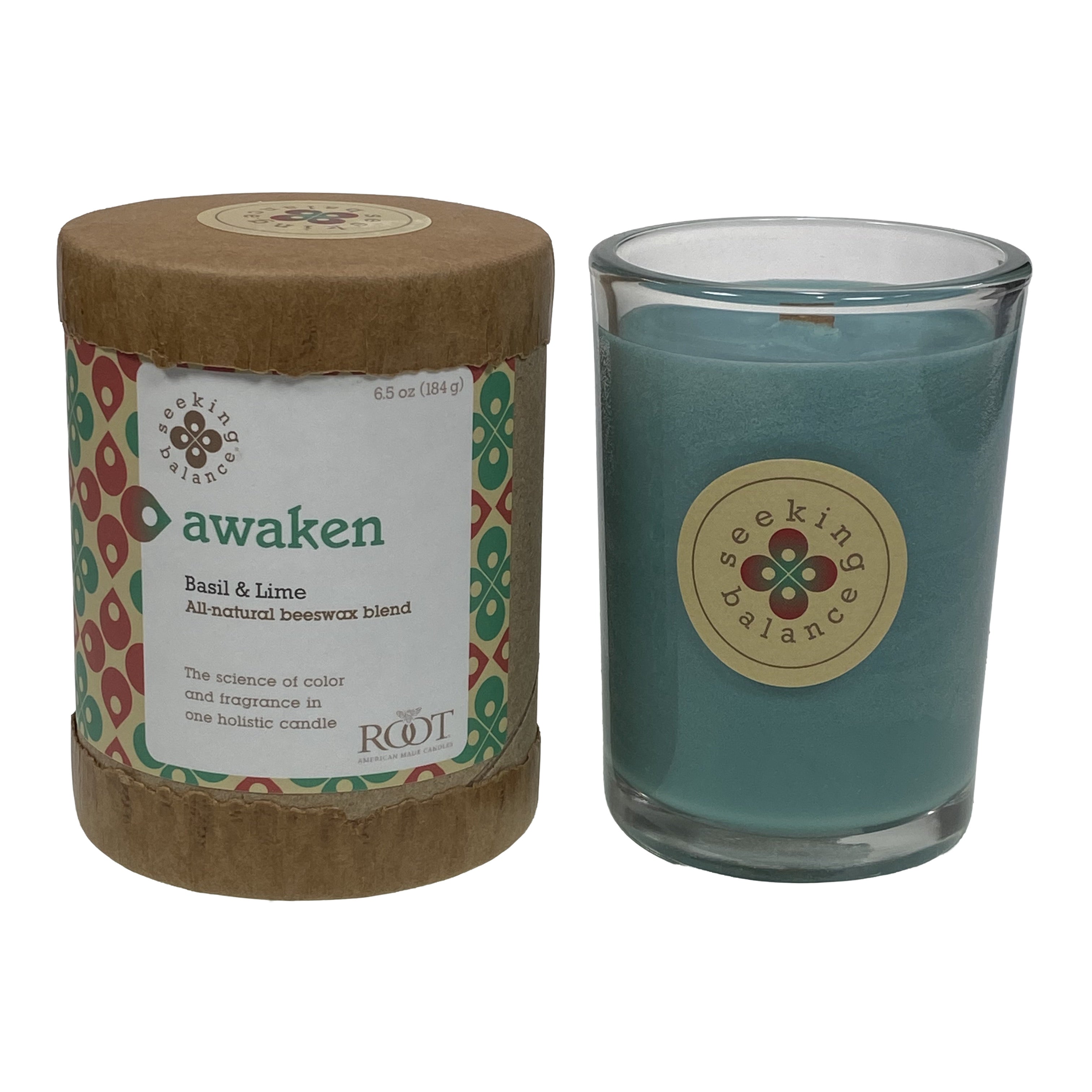 Root Seeking Balance 6.5oz Spa Candle - Awaken    