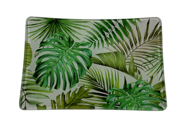 Palm Breeze Rectangular Glass Soap Dish    