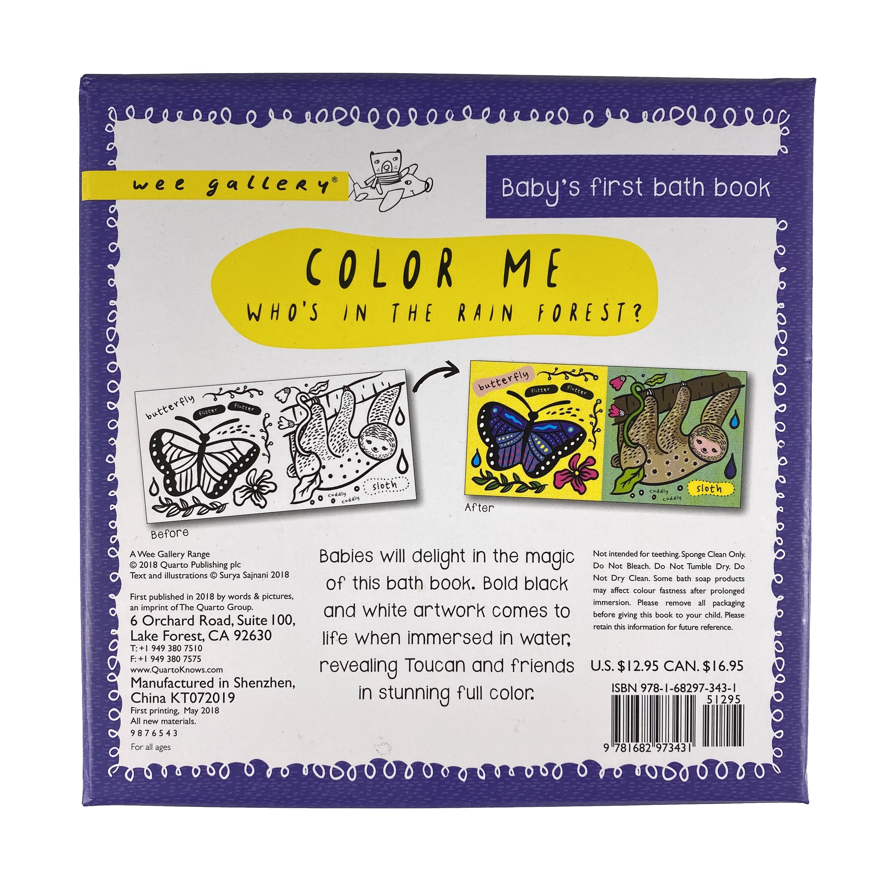 Color Me - Who's in the Rain Forest? Bath Book    