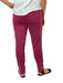 Ethyl Raspberry Pant With Hip Pocket Zipper Detail    