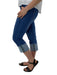 Ethyl Pull On Crop Jean With Confetti Cuff Detail    