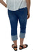 Ethyl Pull On Crop Jean With Confetti Cuff Detail    