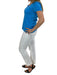 Ethyl Pull On White Ankle Pant    