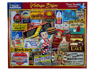 Vintage Signs 1000 piece Puzzle    