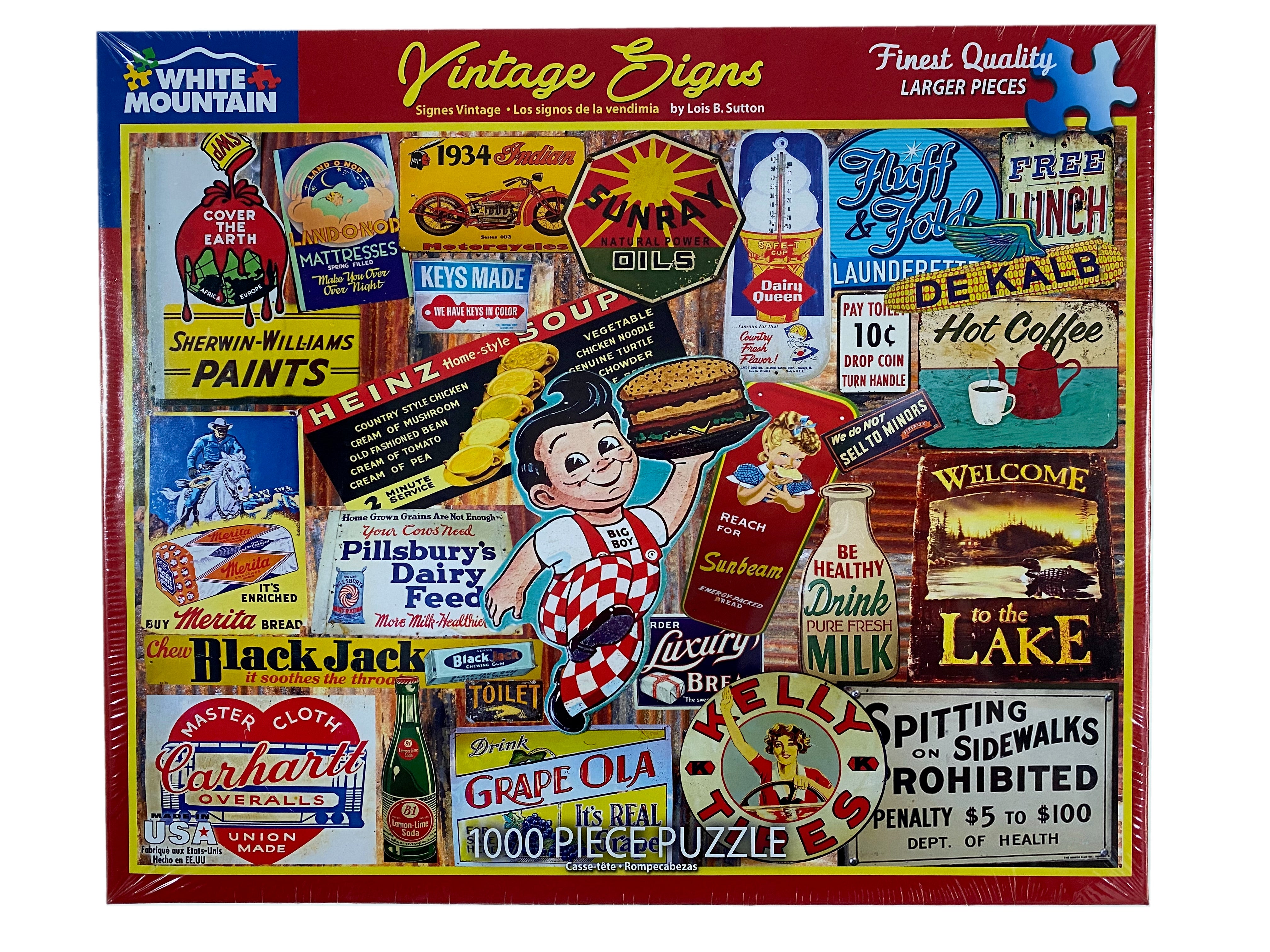 Vintage Signs 1000 piece Puzzle    