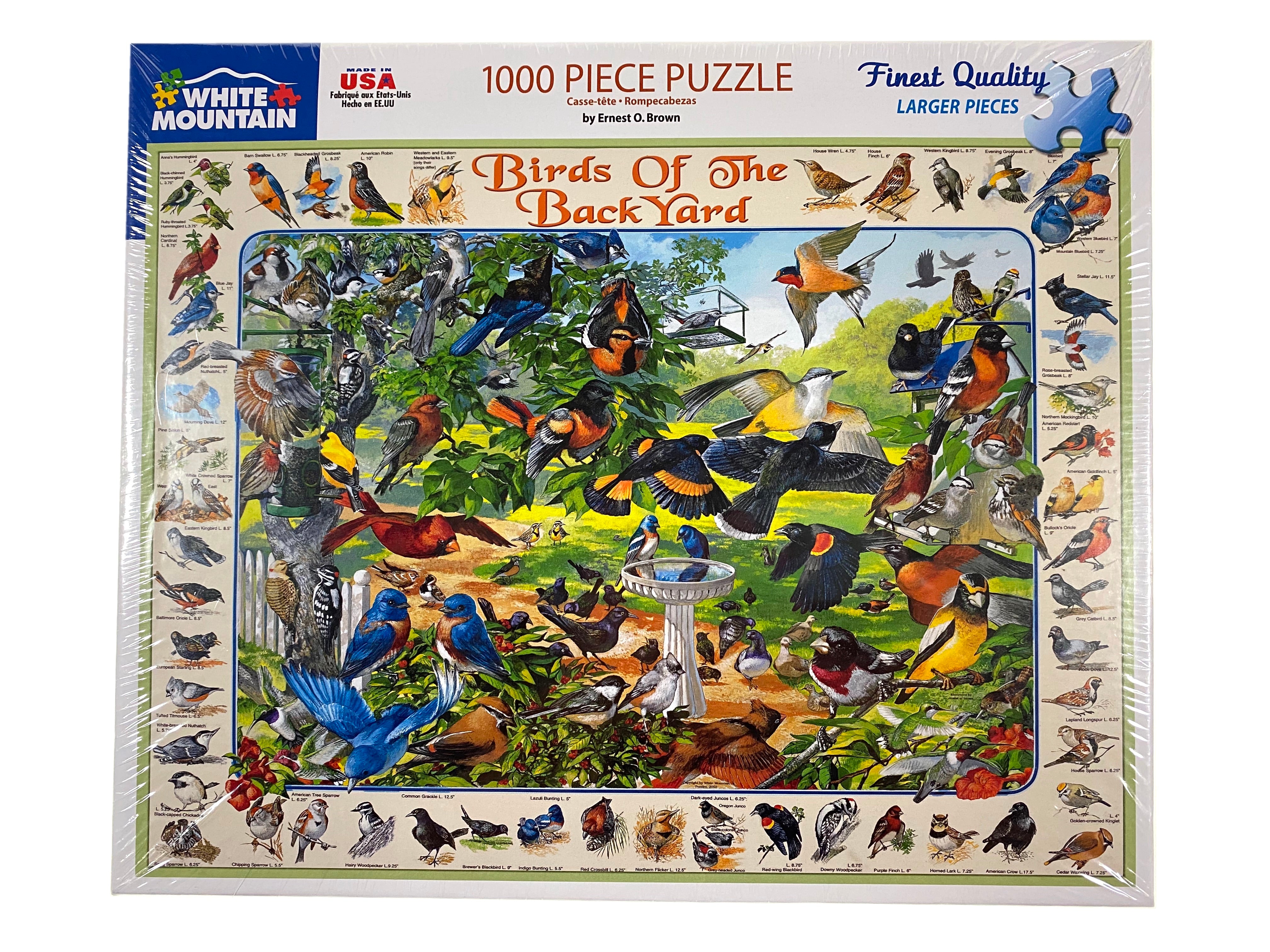Birds of the Backyard 1000 piece puzzle    