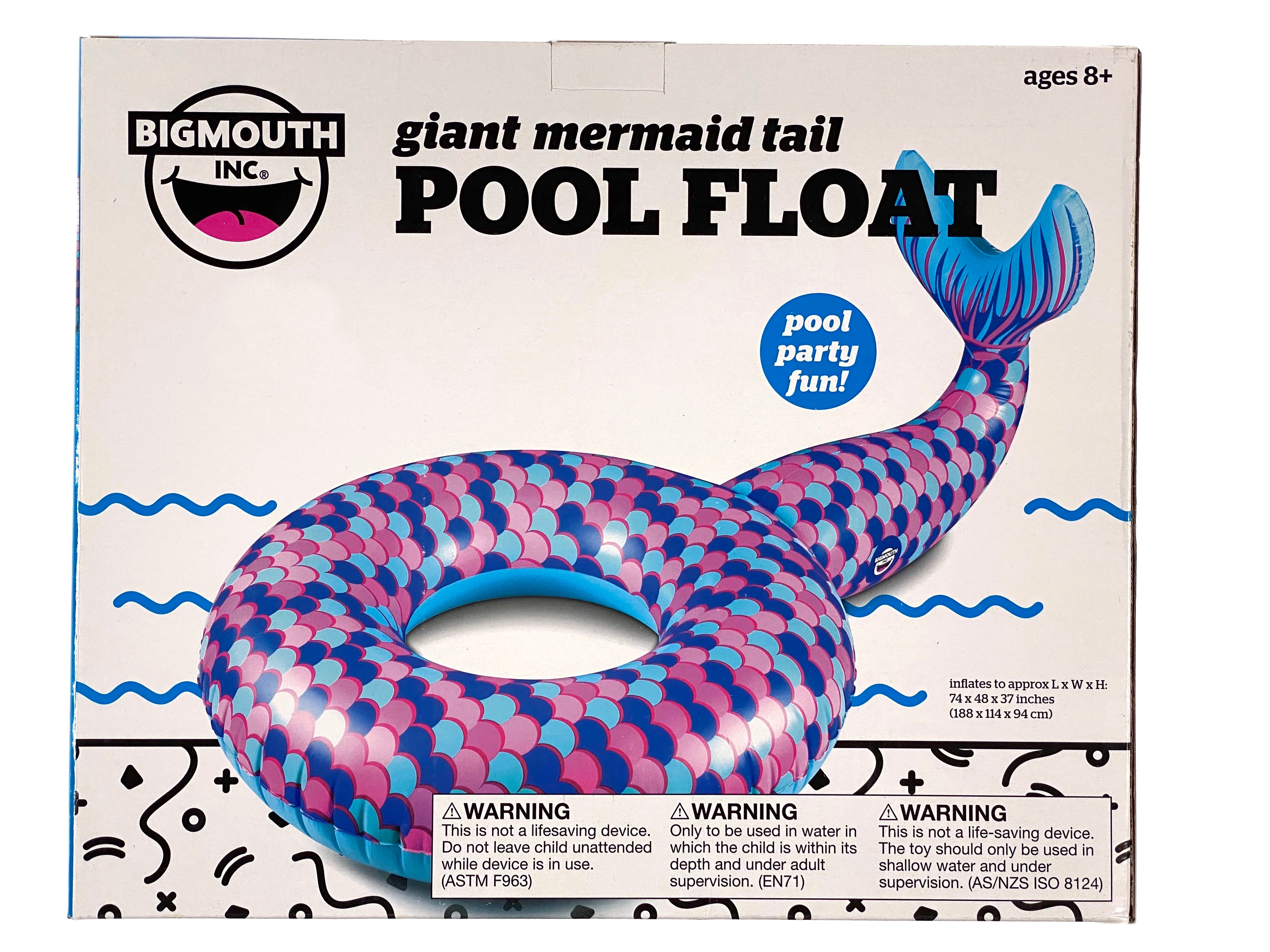 Giant Mermaid Tail Pool Float    