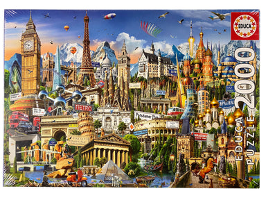 Europe Landmarks 2000 Piece Puzzle    