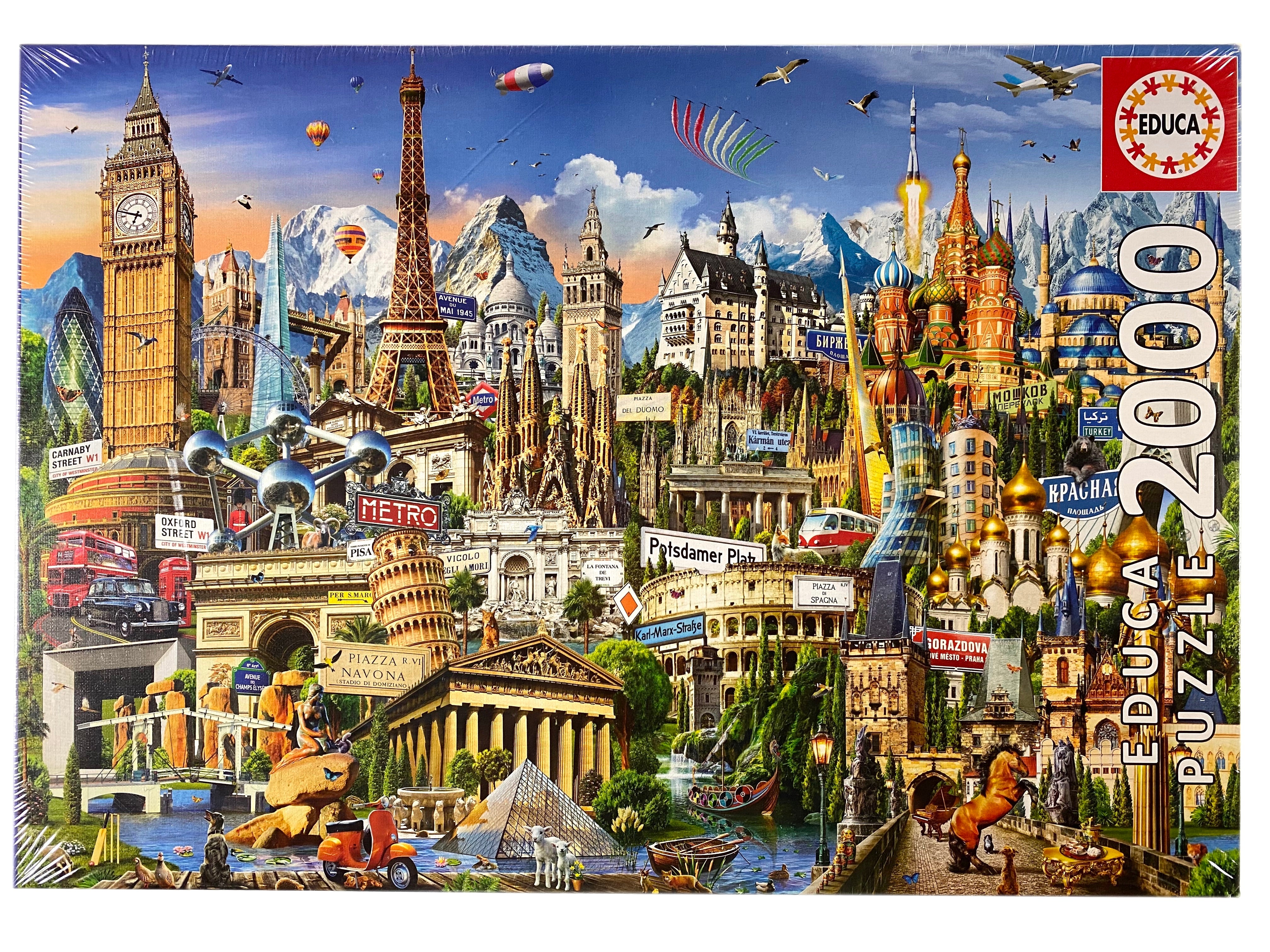 Europe Landmarks 2000 Piece Puzzle    