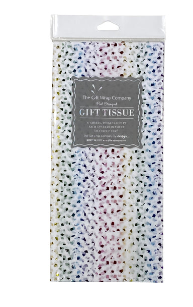 Rainbow Foil Confetti Tissue Paper    