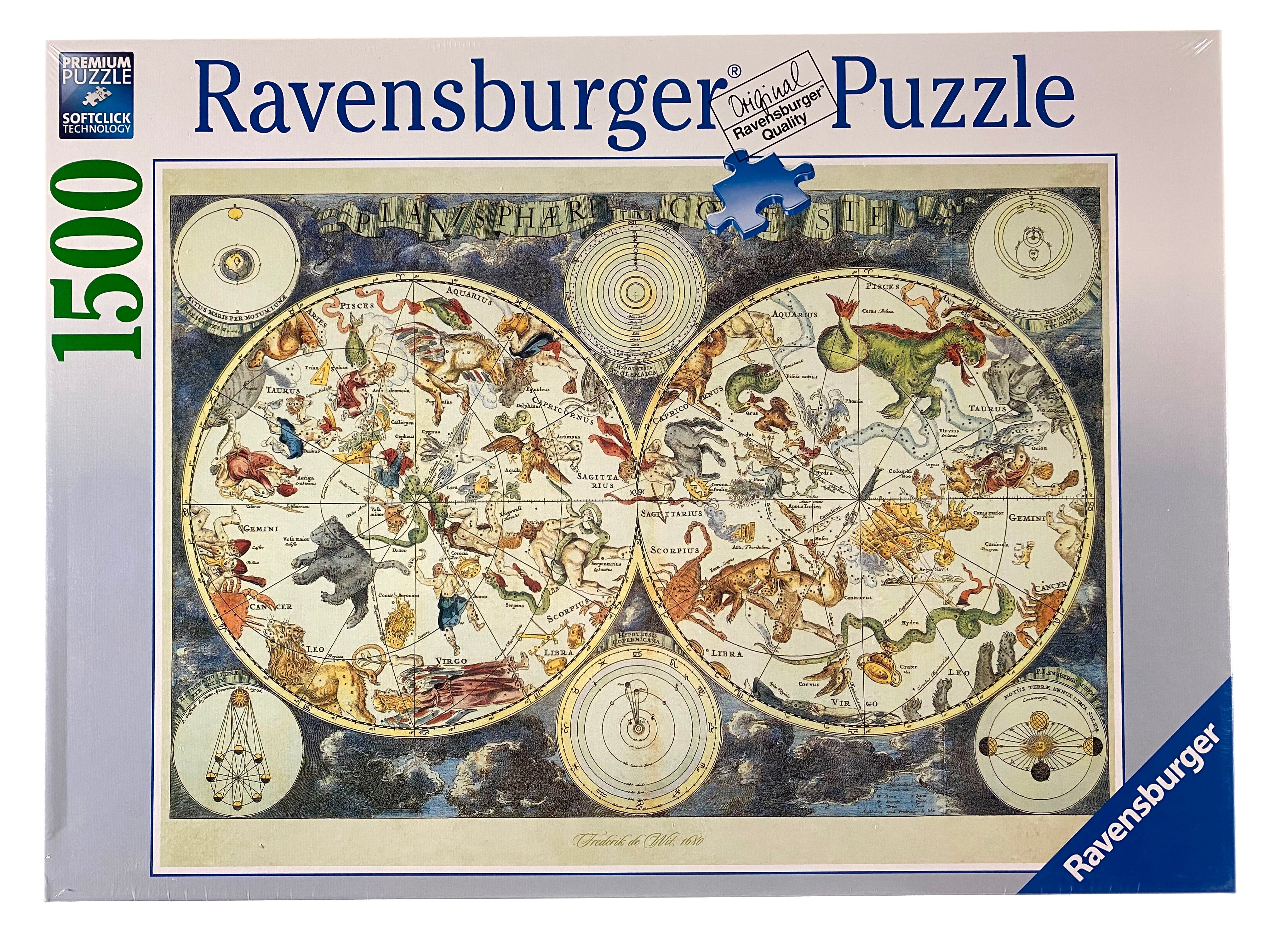 World Map Of Fantastic Beasts 1500 Piece Puzzle    