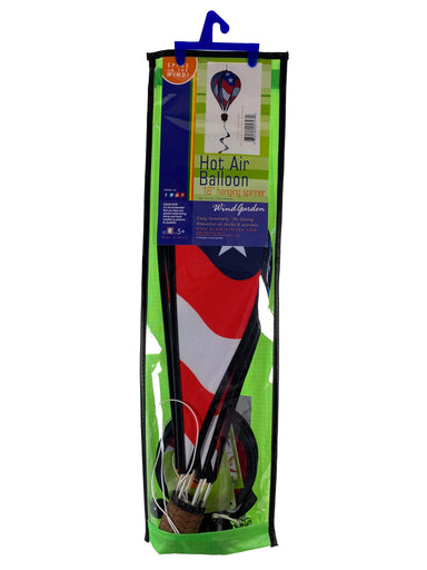 Hanging Spinner 16 Inch Hot Air Balloon - Patriotic    