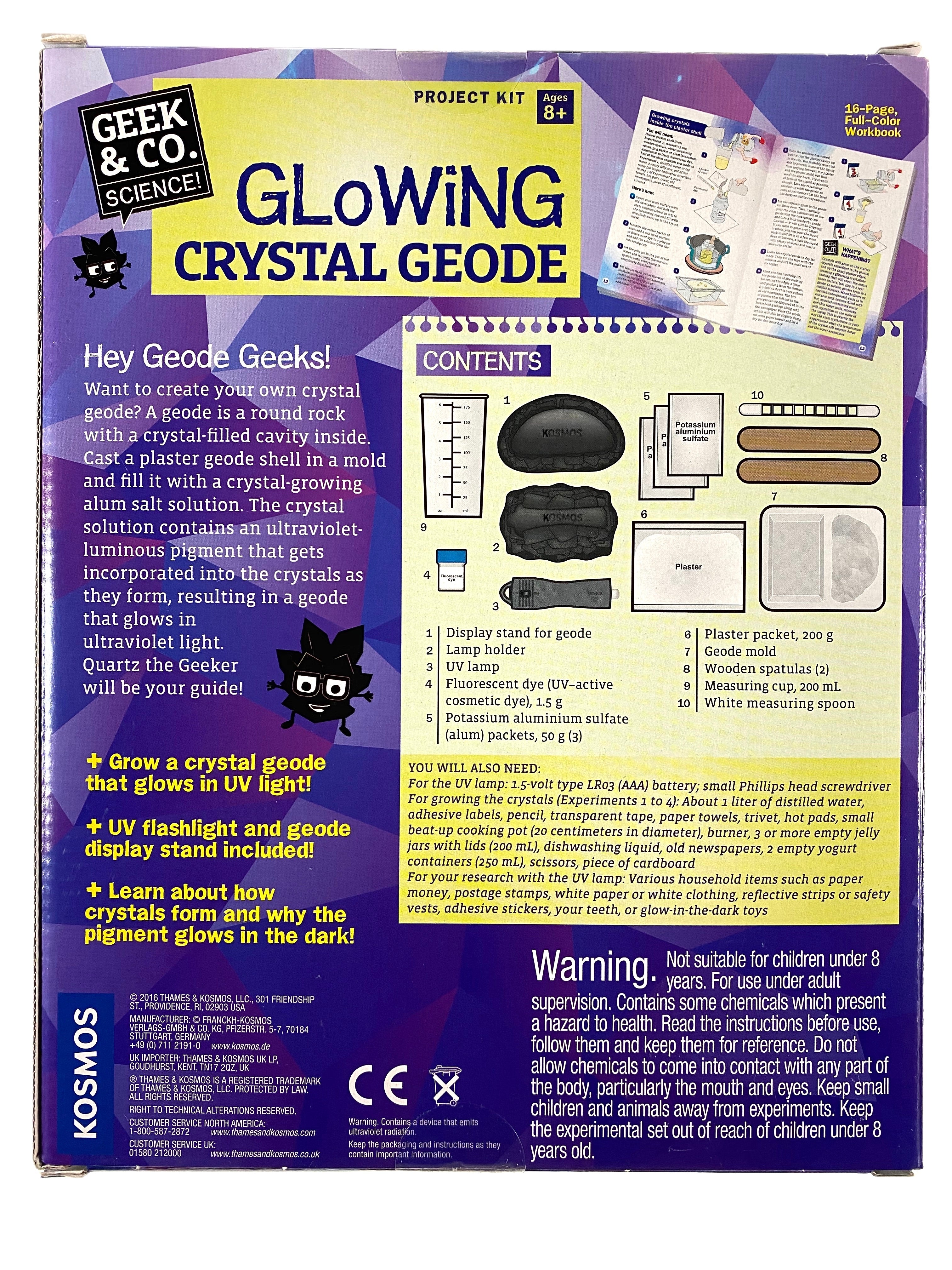 Geek & Co. Glowing Crystal Geode    