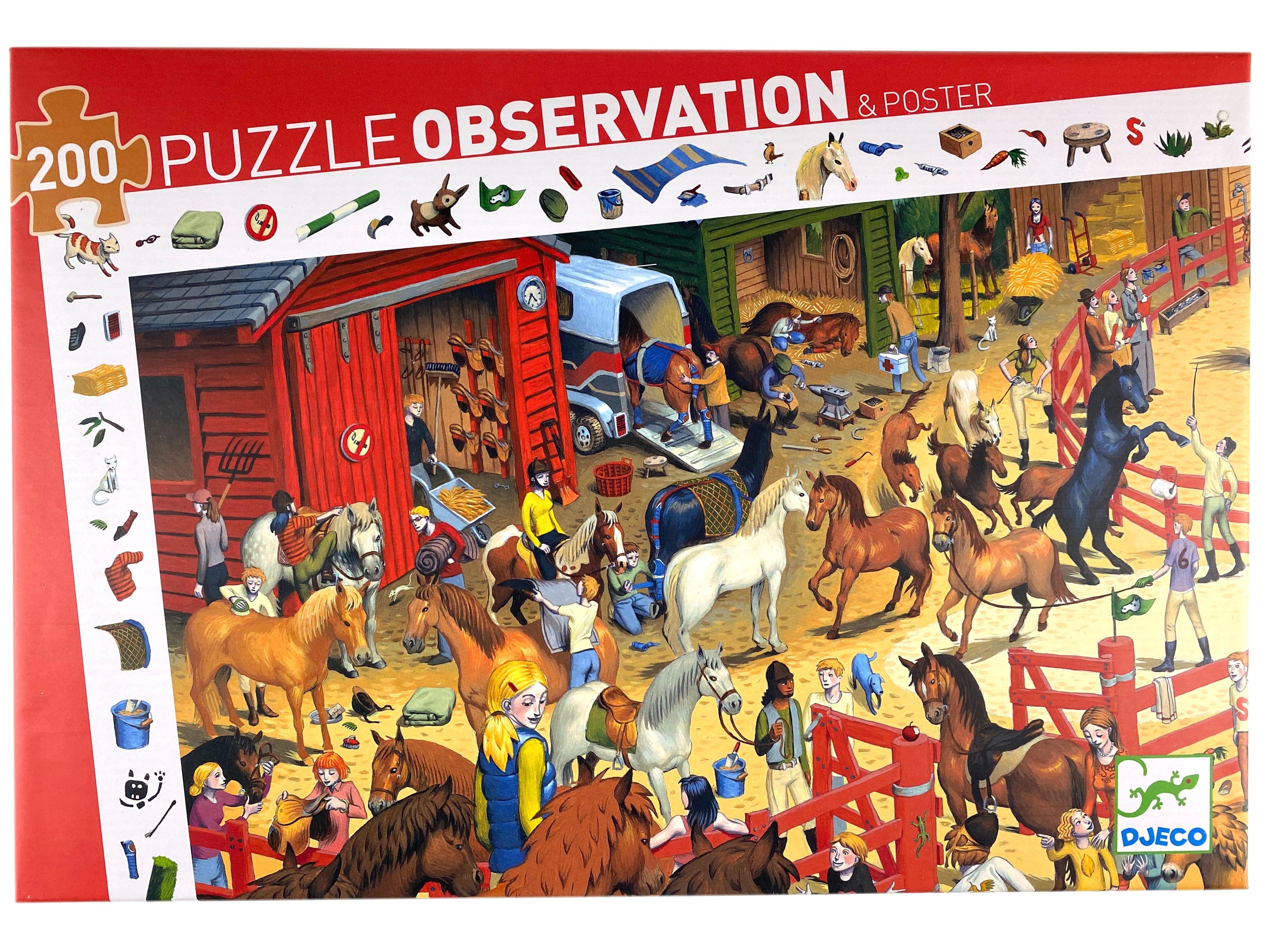 Horse-Riding 200 piece observation puzzle    