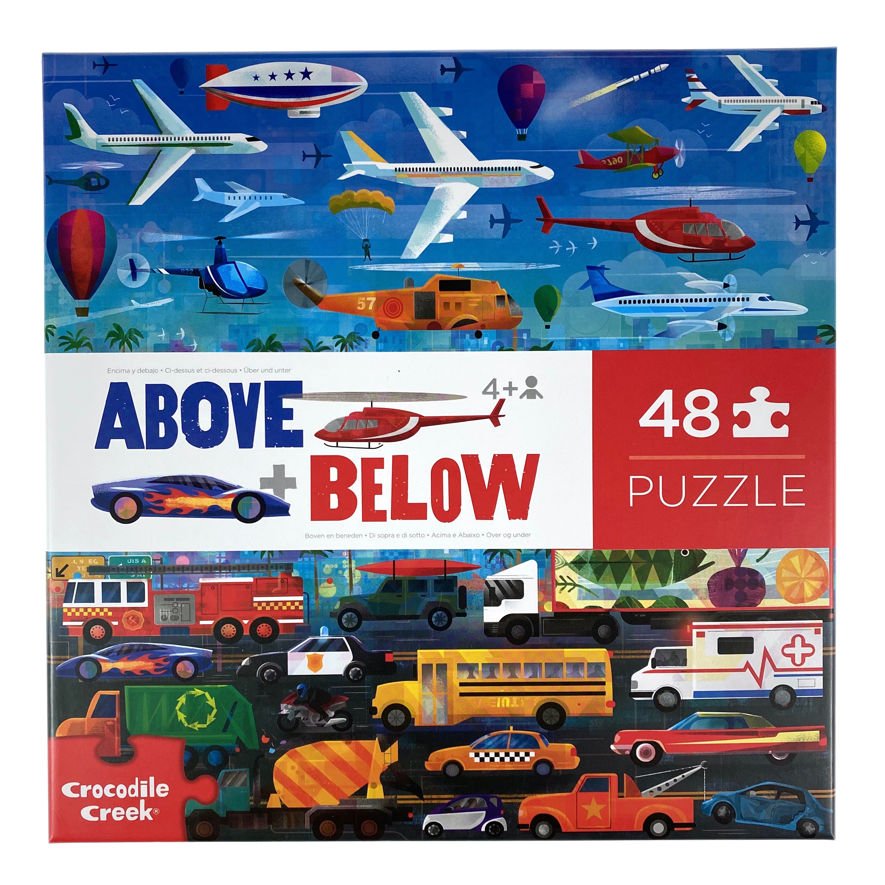 Above and Below Things That Go 48 Piece Puzzle    