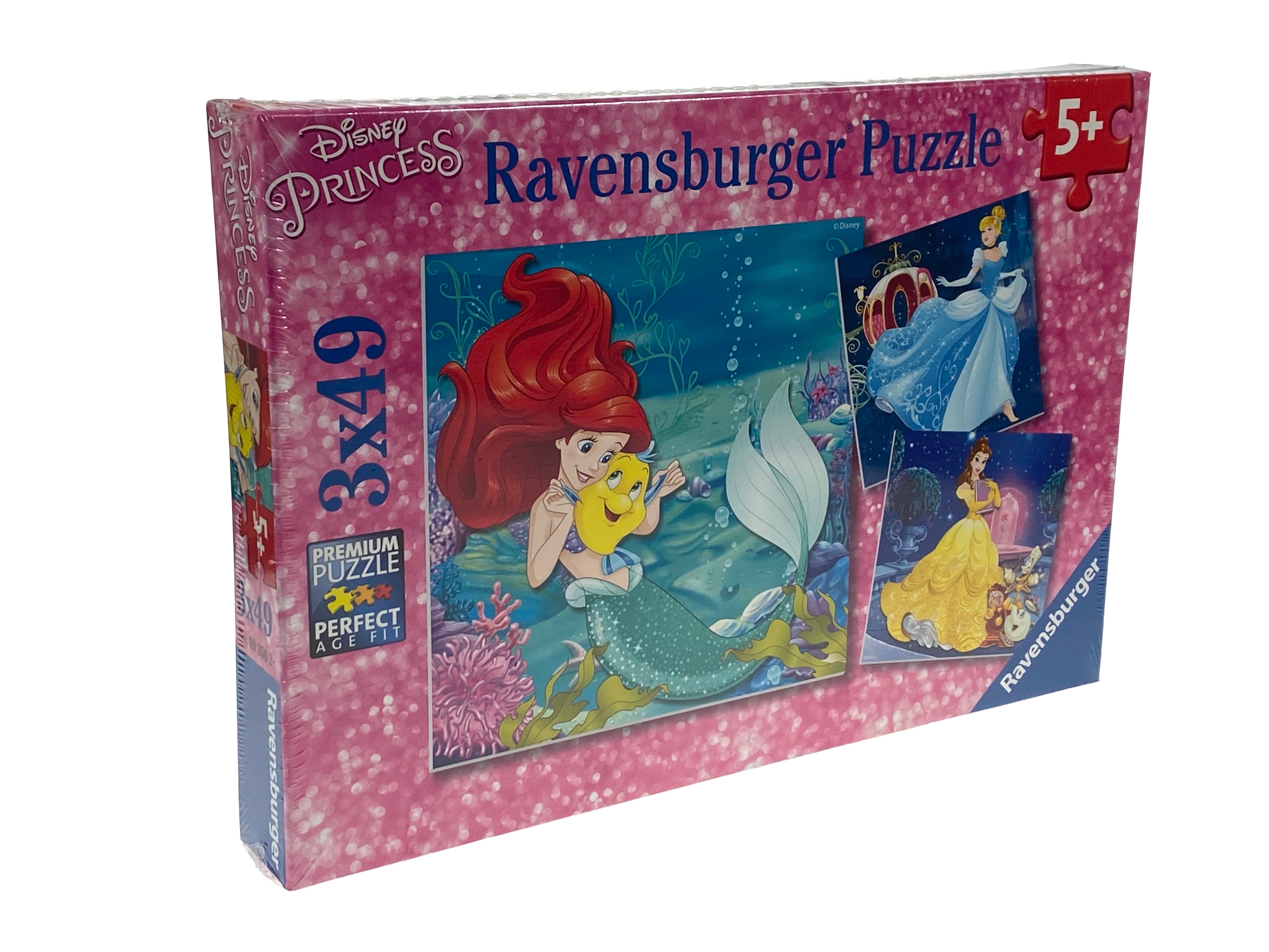 Disney Princesses Adventure 3X49 Piece Puzzles    