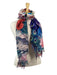 Floral Peacock 100% Cotton Scarf    