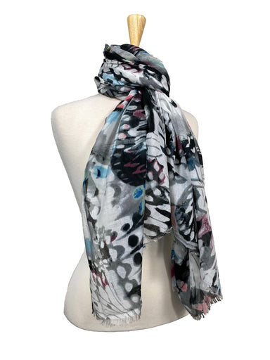 Butterfly Dream Scarf - Grey    