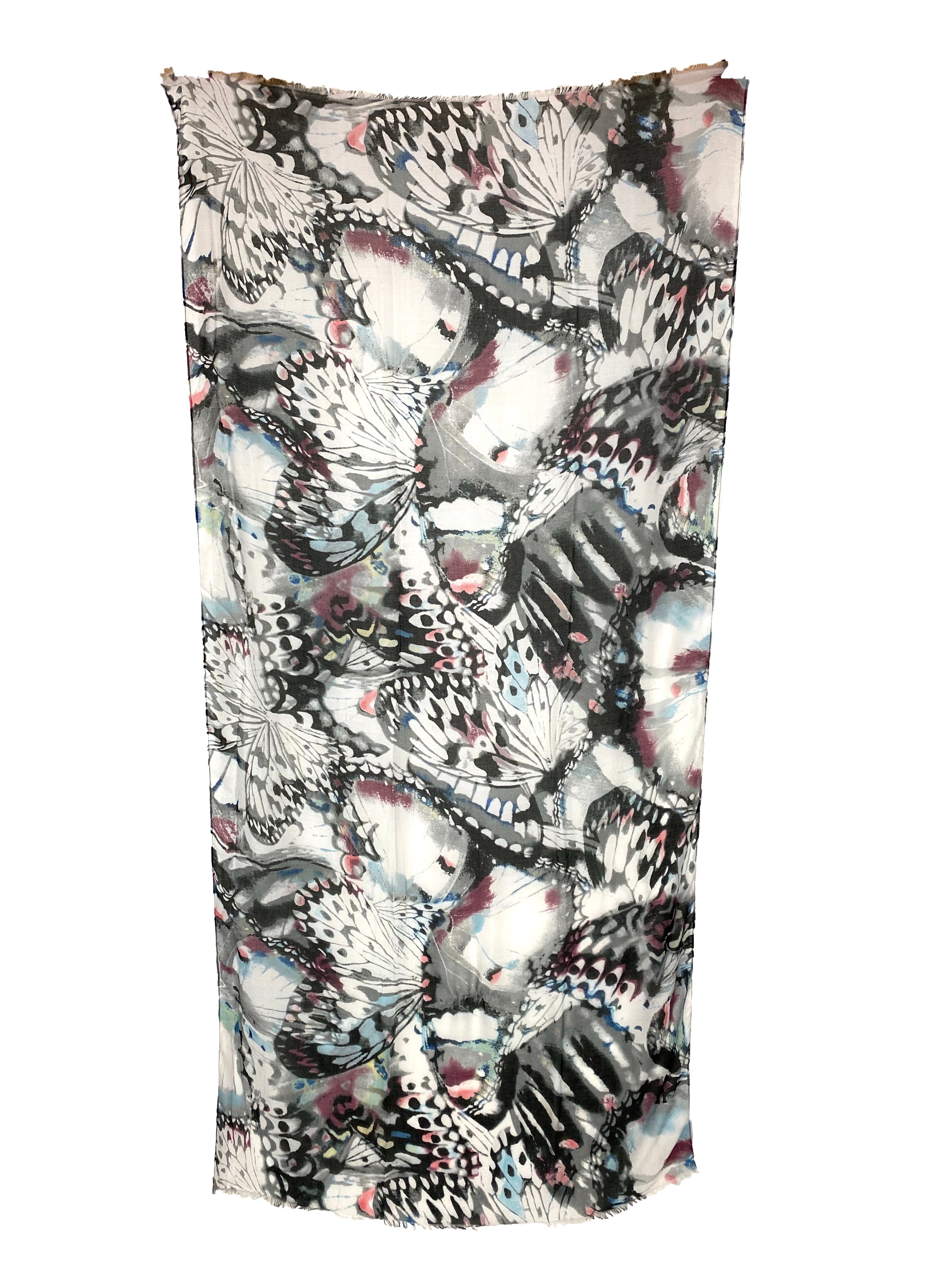 Butterfly Dream Scarf - Grey    