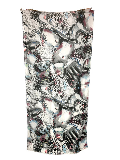 Butterfly Dream Scarf - Grey    