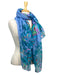 Scarf Butterflies And Grass In Blue    