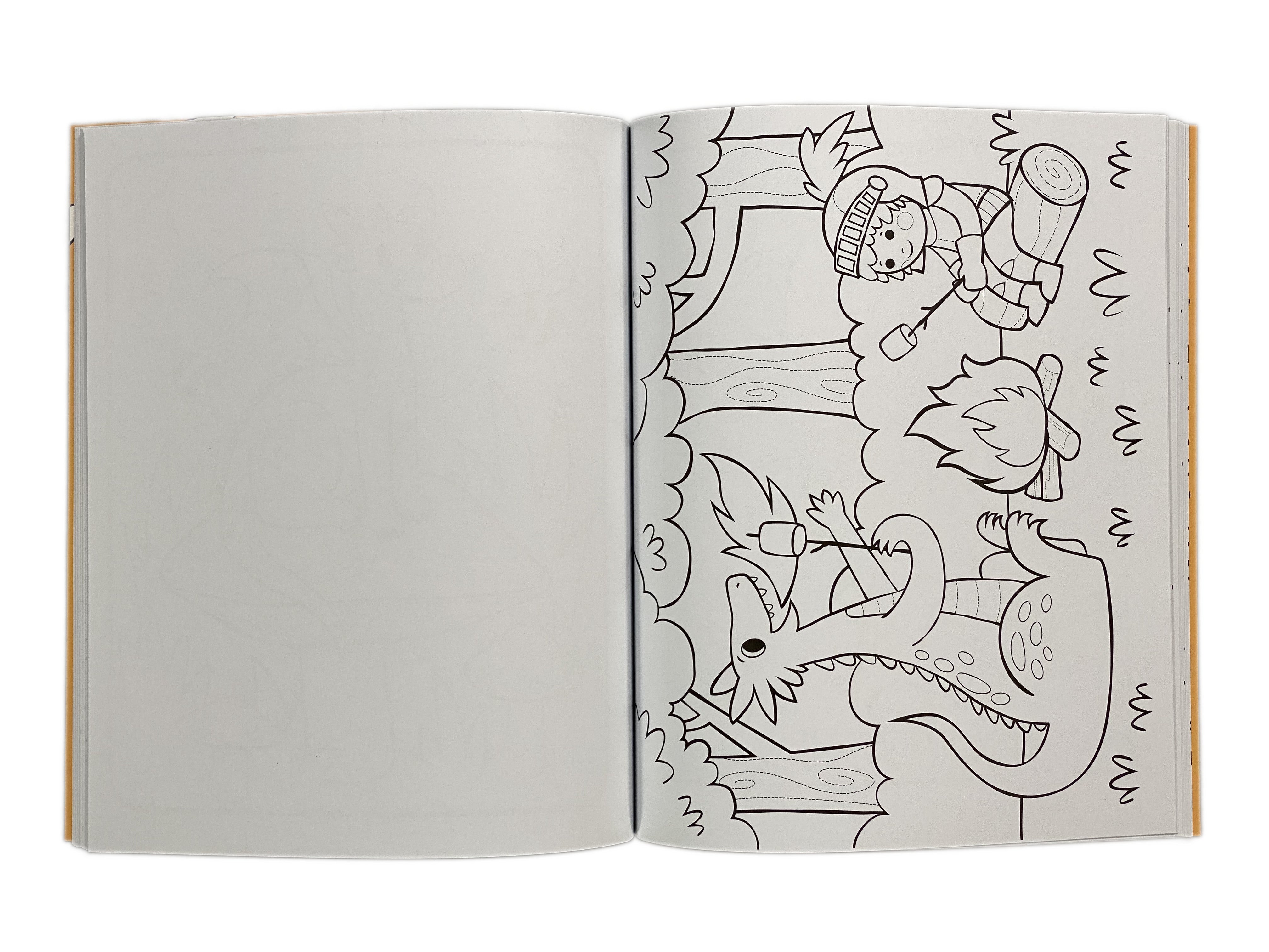 Color-in' Book - Knights & Dragons    