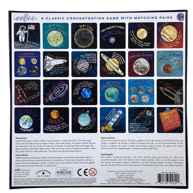 Space Exploration Memory And Matching Game    