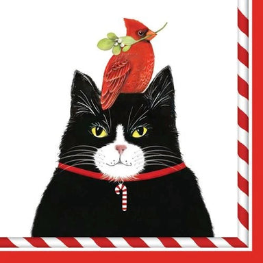 Cat and Cardinal - Cocktail Napkins    