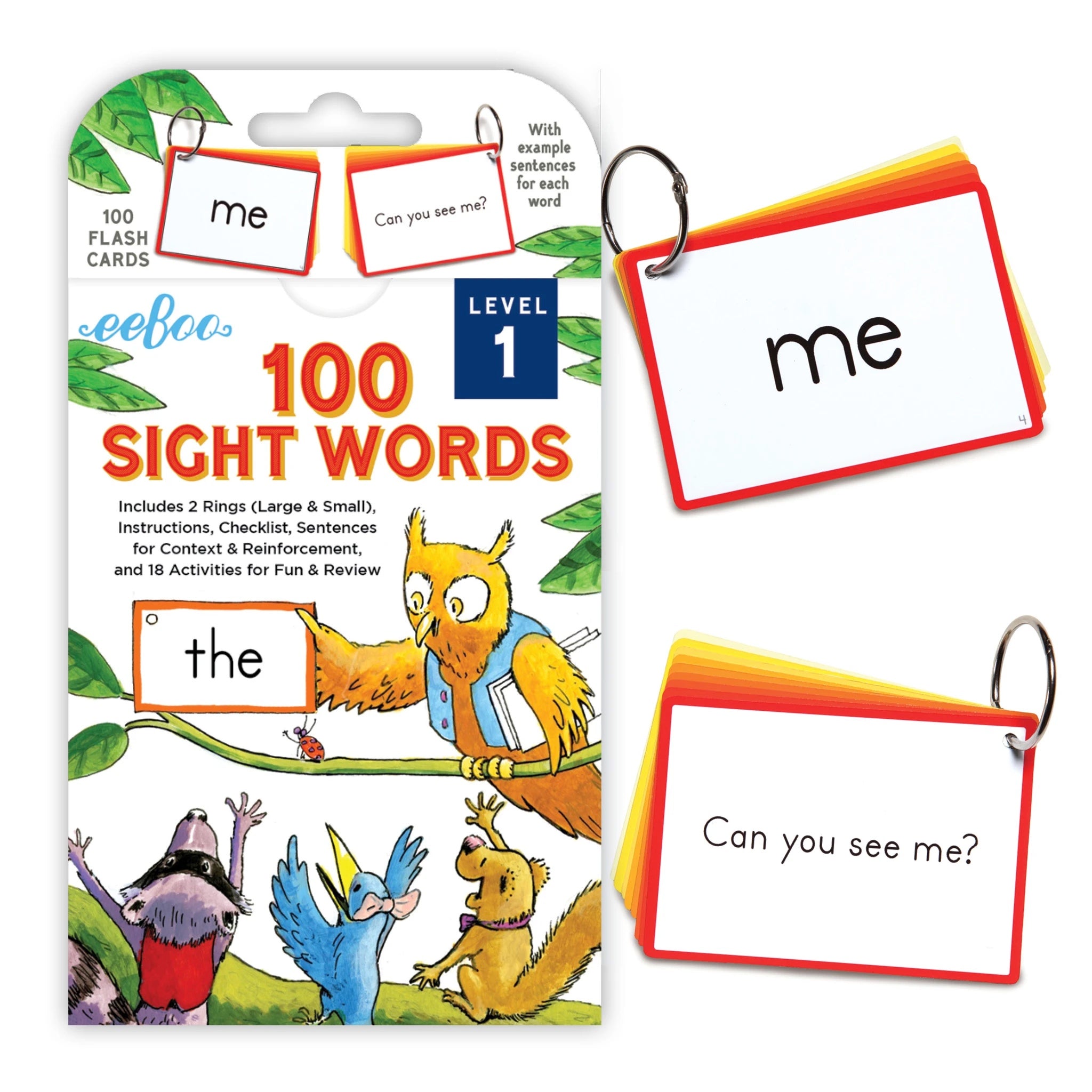 100 Sight Words Flashcards - Level 1    