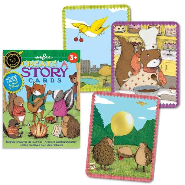 Create A Story Cards - Animal Village    