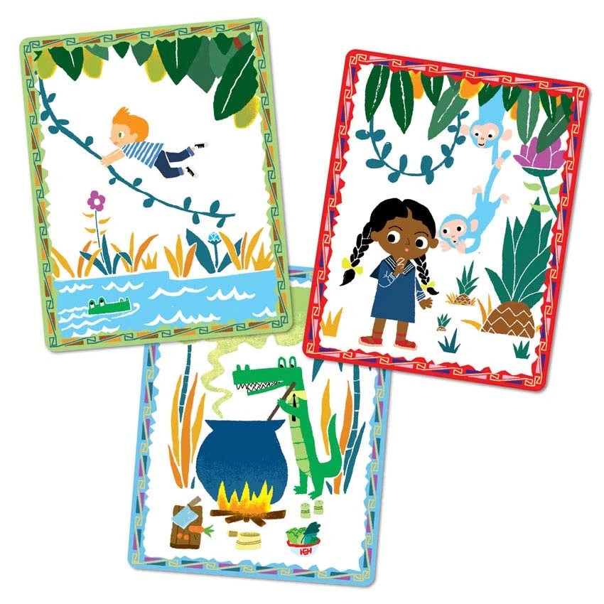 Create A Story Cards - Volcano Island    