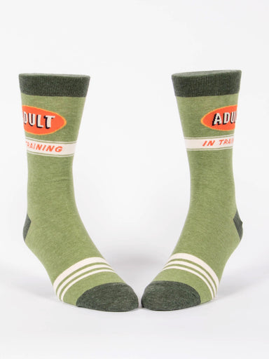 Blue Q Mens Crew Socks - Adult In Training    