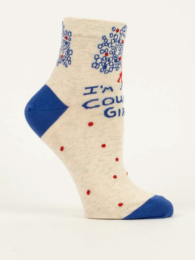 Blue Q Womens Ankle Sock I'm A Country Girl    