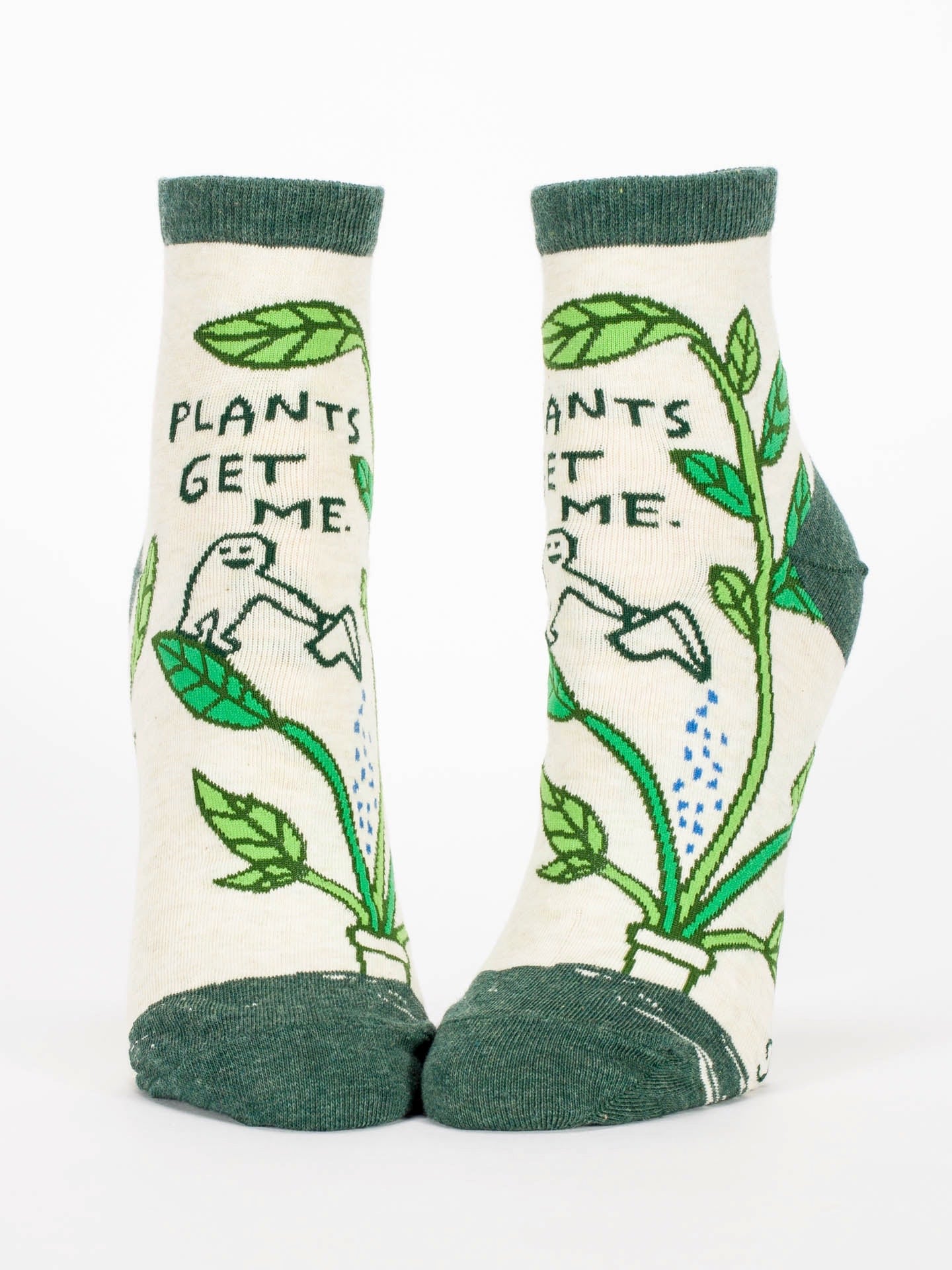 Blue Q Womens Ankle Socks - Plants Get Me    