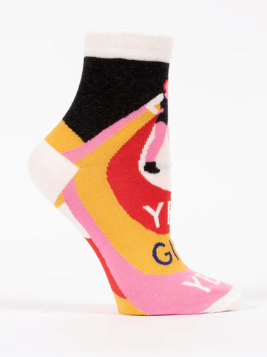 Blue Q Womens Ankle Socks Yes, Girl, Yes!    