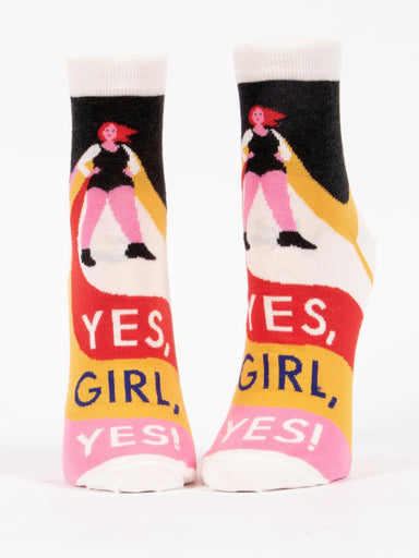 Blue Q Womens Ankle Socks Yes, Girl, Yes!    