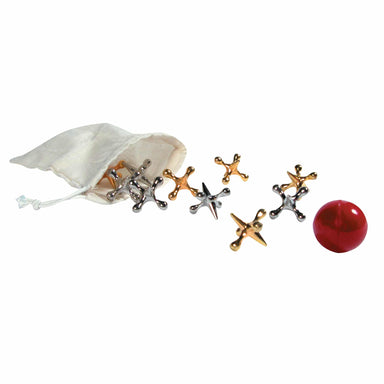 Jacks and Ball with Cloth Bag    