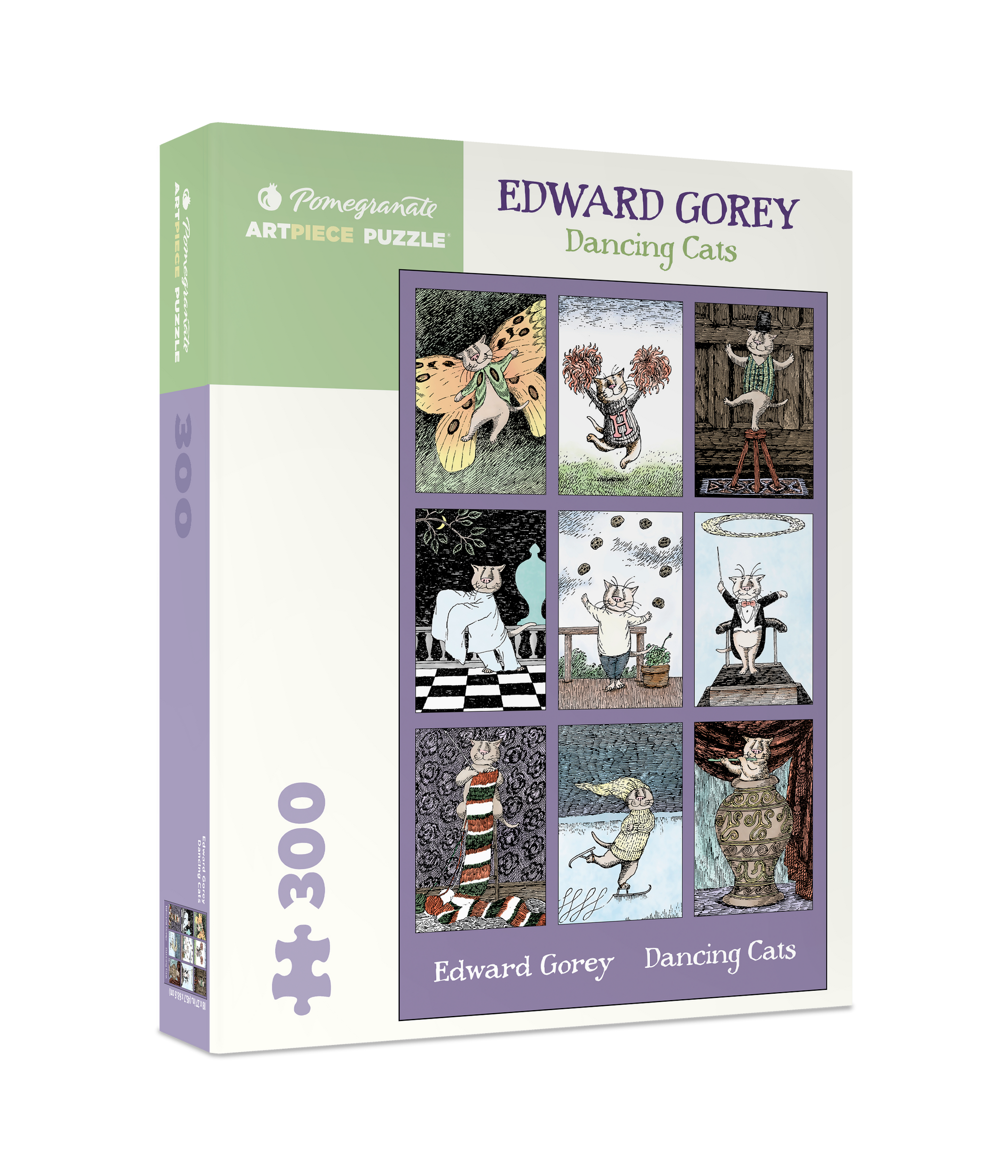 Dancing Cats 300 Piece Edward Gorey Puzzle    