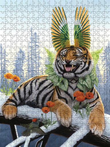 Flourished Merriment Jon Ching 500 Piece Puzzle    