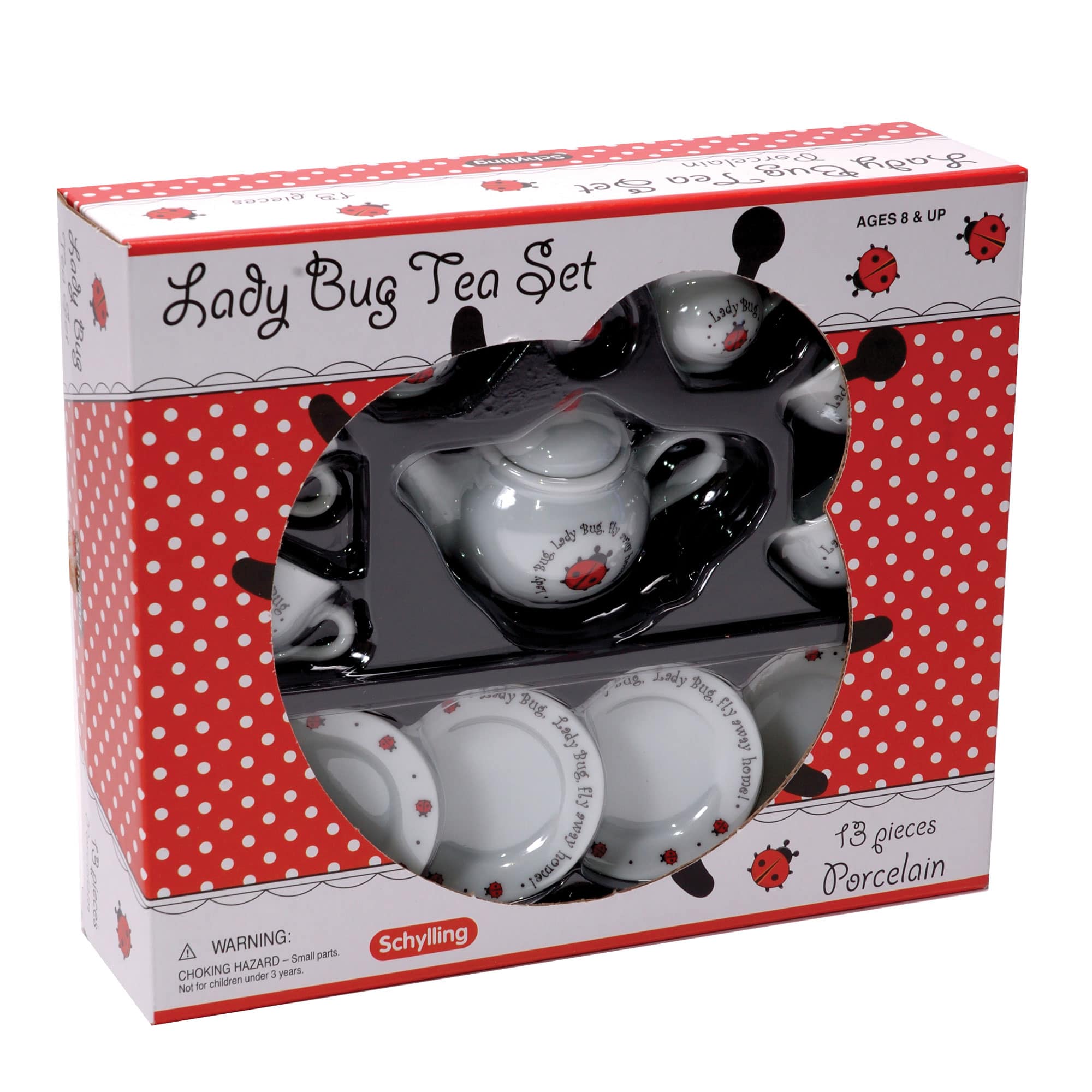 Lady Bug Porelain Tea Set    