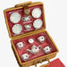 Lady Bug Tea Set in Wicker Basket    
