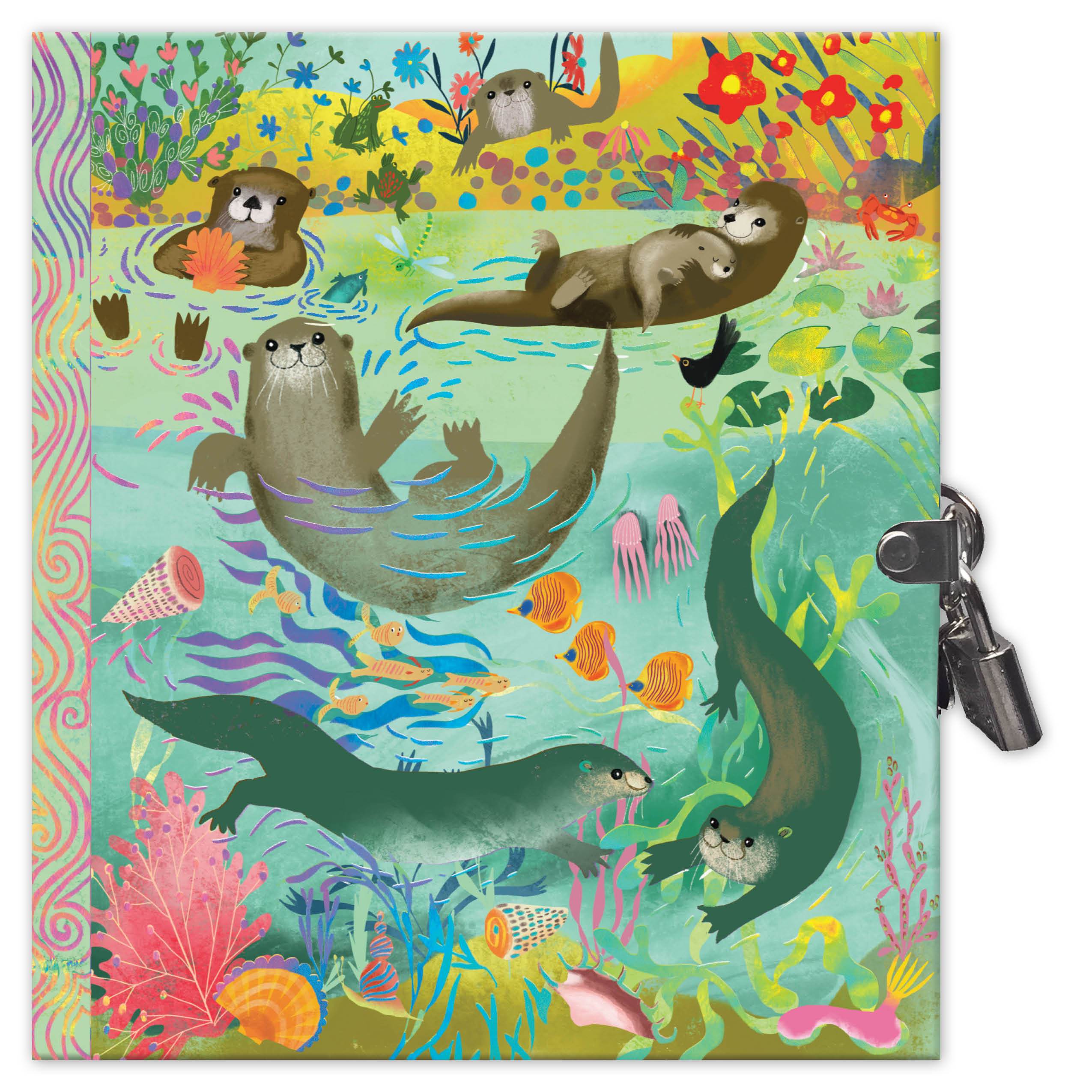 eeBoo Locking Diary - Otters