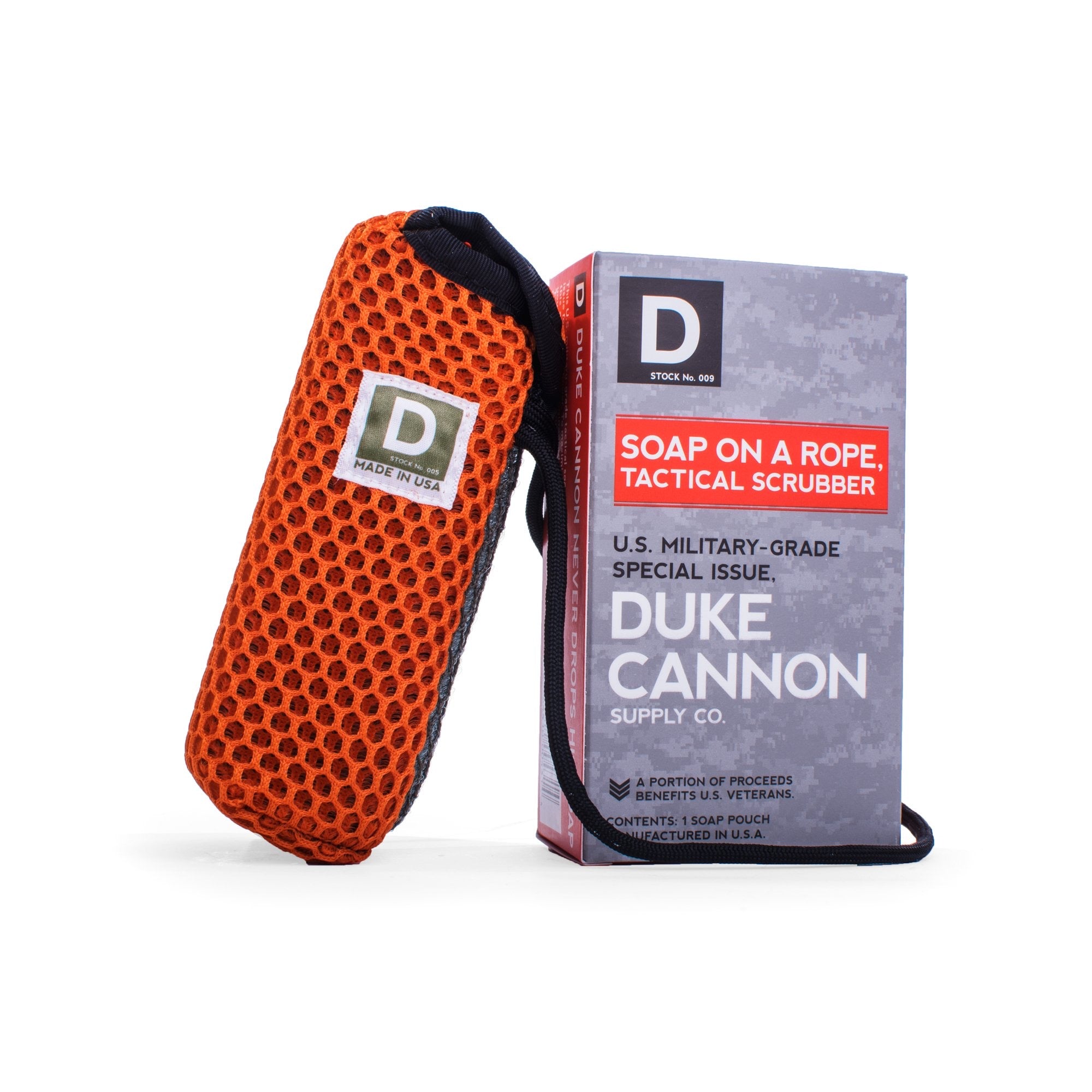 Duke Cannon Soap On A Rope Tactical Scrubber    